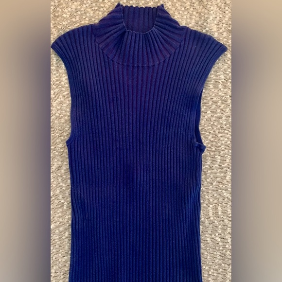 Josephine Chaus Purple and Blue Knit Top - Picture 1 of 3